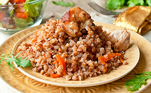 Гречка со свининой